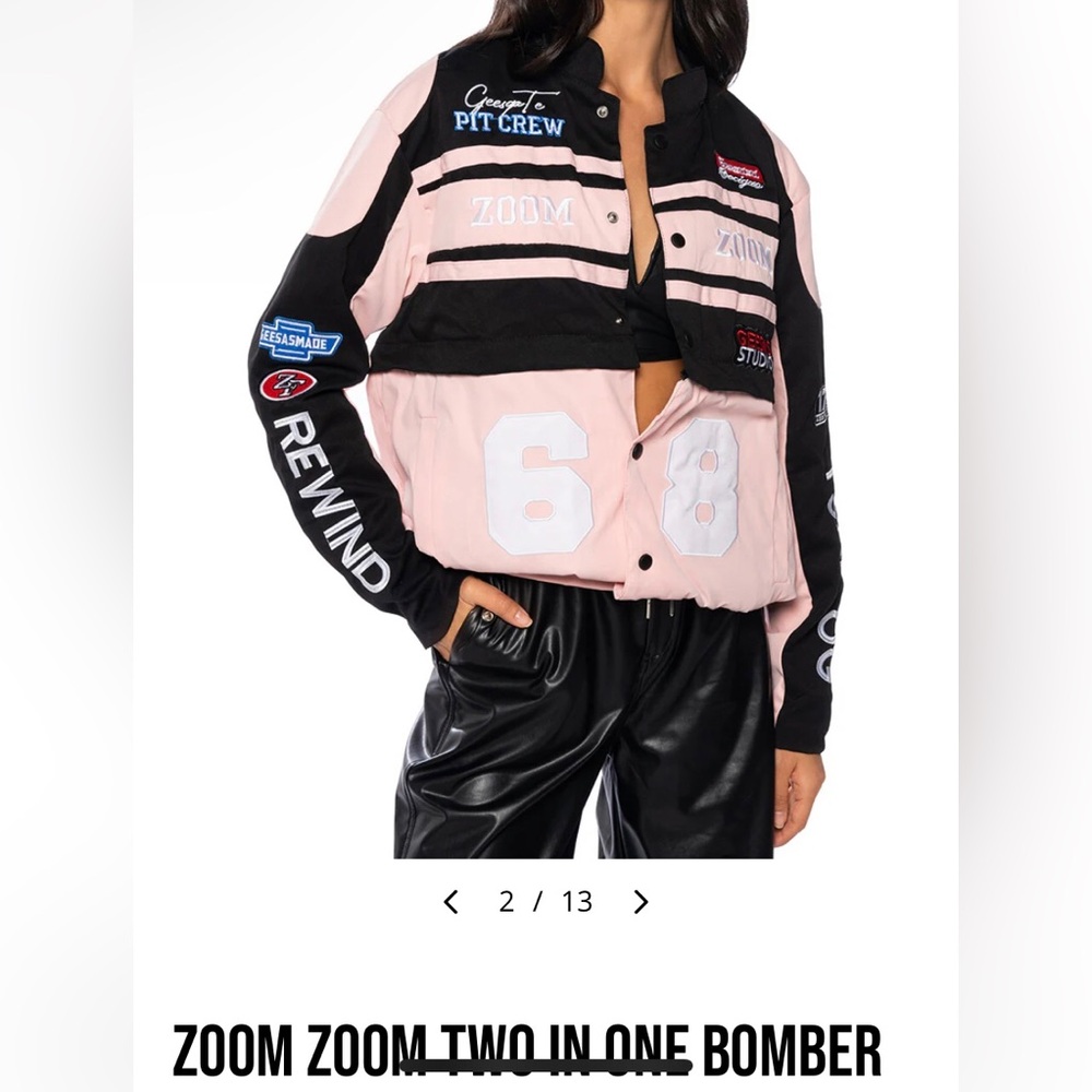 Akira 2 in 1 Bomber jacket, Skirt & jacket NEW L RE $99